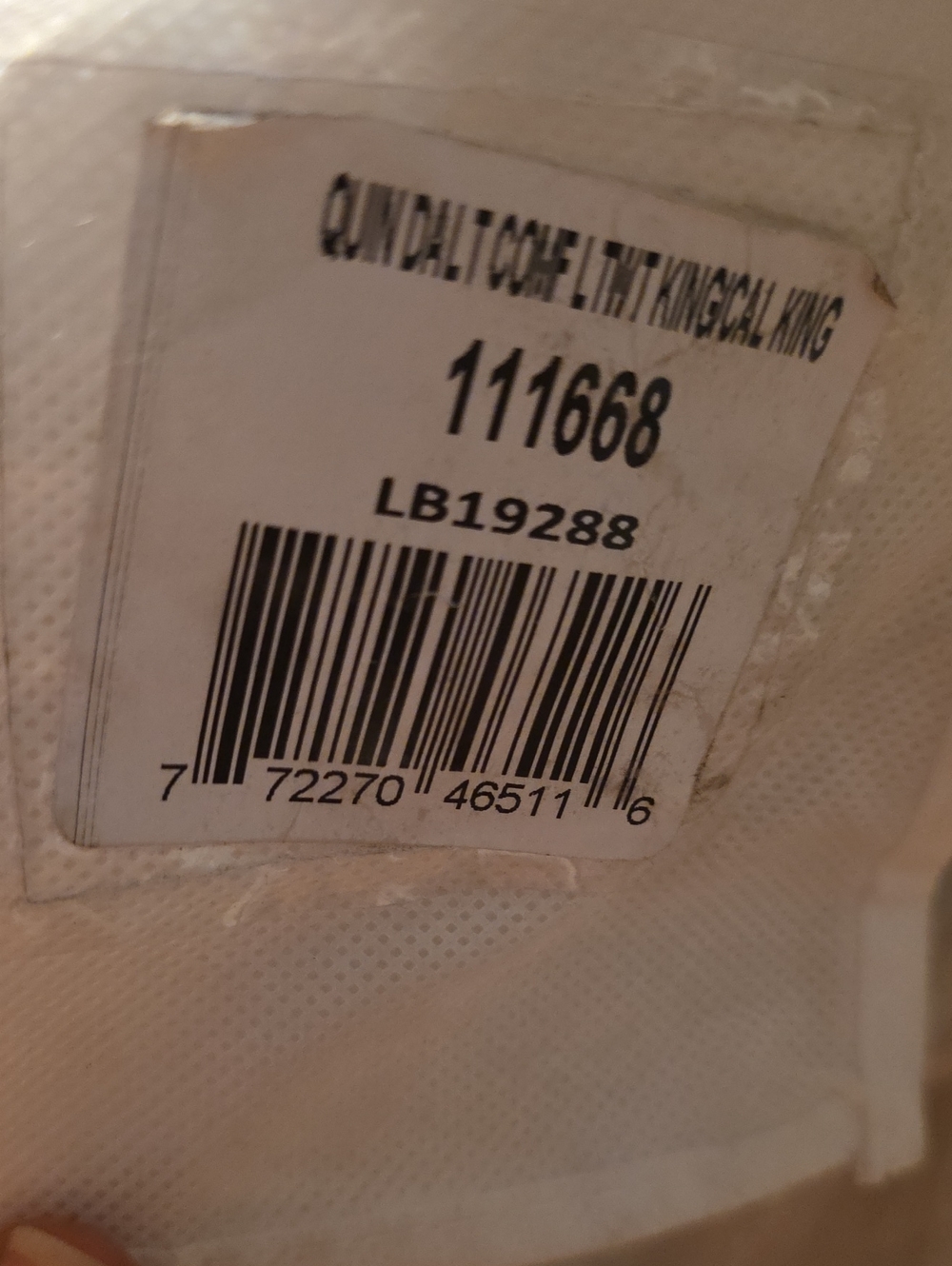Quince Lightweight Down Alternative Duvet Insert - King/Cal King - Picture 4 of 8